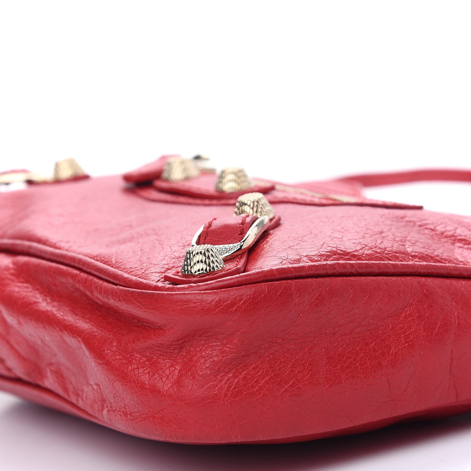 Balenciaga Agneau Giant 12 Gold Hardware Hip Rouge Cardinal 8 of 8