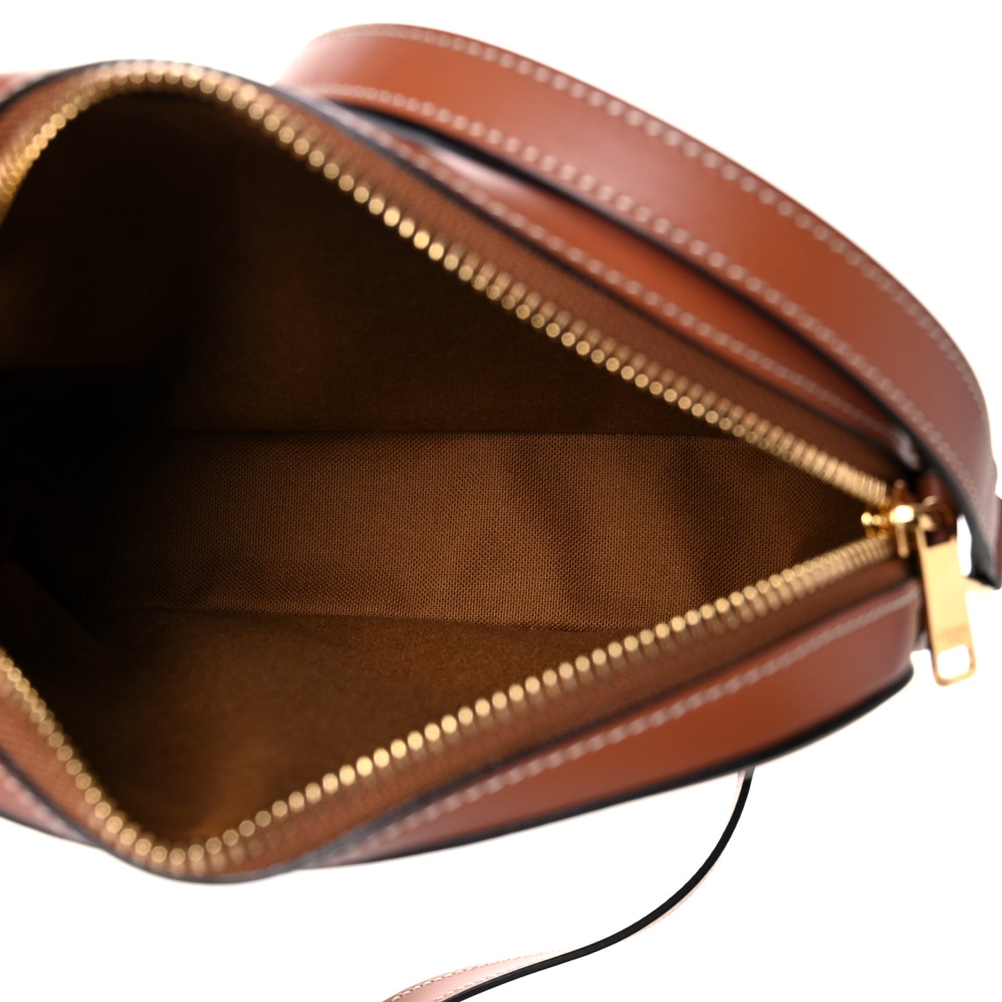 Triomphe Canvas Paris Small Camera Bag Tan