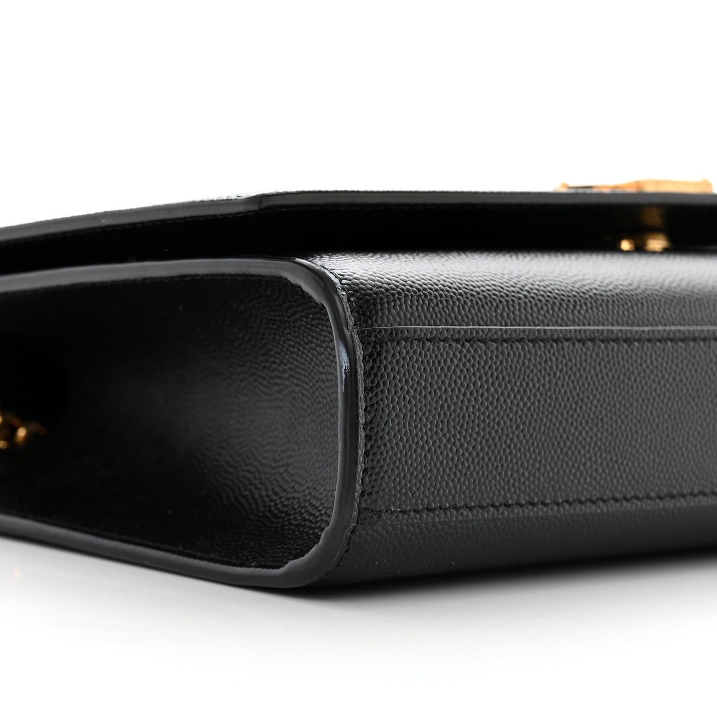 Grain De Poudre Medium Classic Monogram Kate Satchel Black