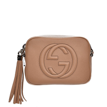 Gucci Pebbled Calfskin Small Soho Disco Bag Camelia 1 of 7
