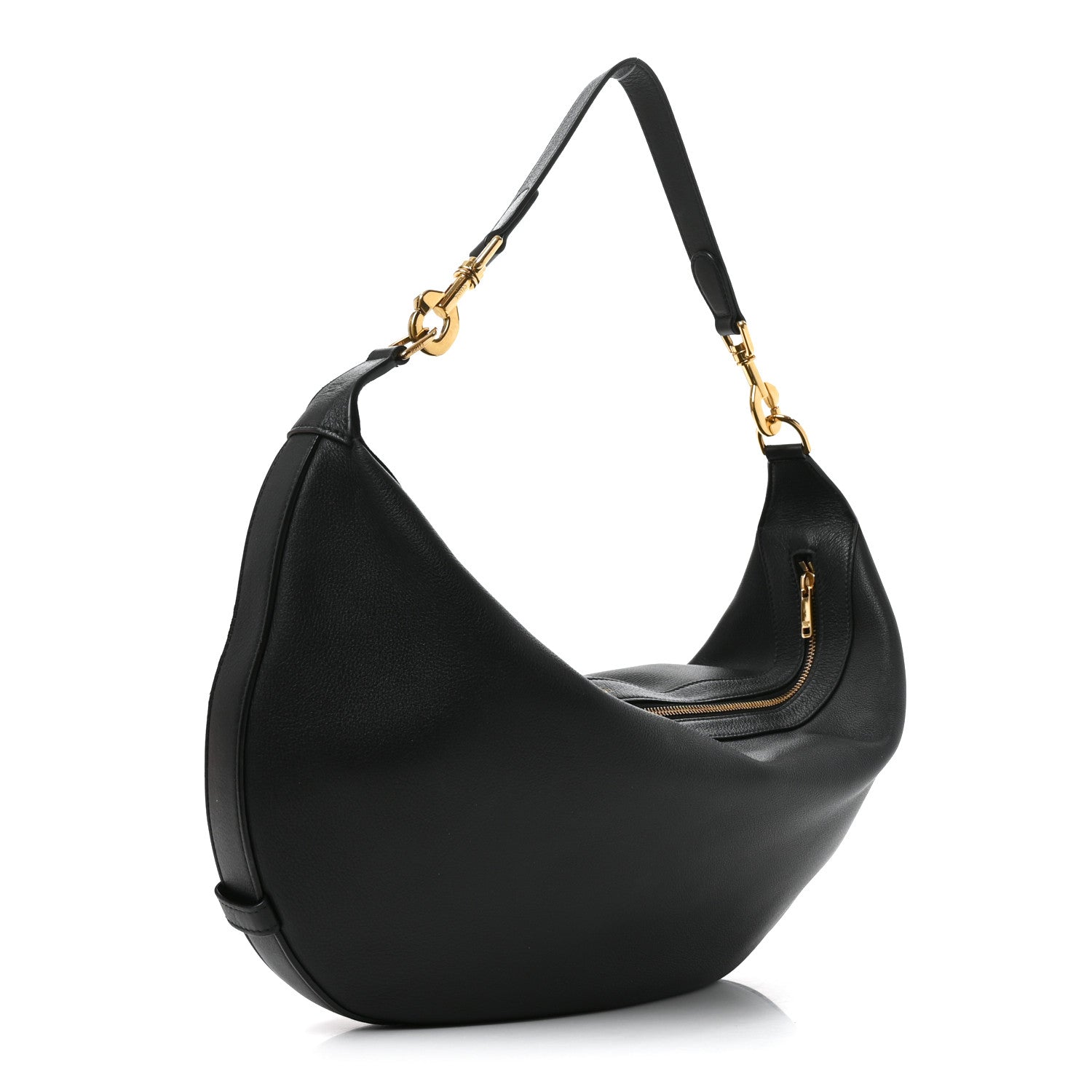 Celine Supple Calfskin Medium Strap Leandre Shoulder Bag Black 3 of 9