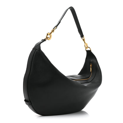 Celine Supple Calfskin Medium Strap Leandre Shoulder Bag Black 3 of 9
