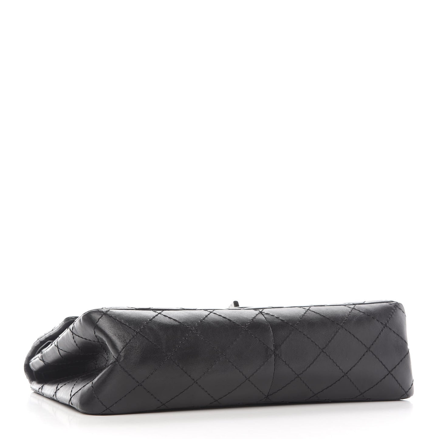 Aged Calfskin Quilted 2.55 Reissue 226 Flap So Black