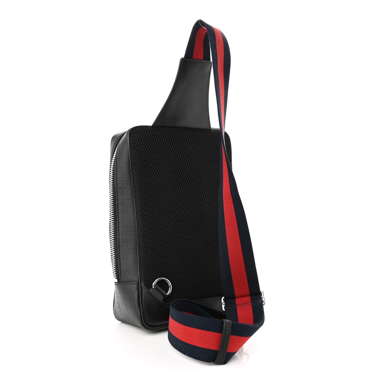 GG Supreme Monogram Web Belt Bag Black Grey