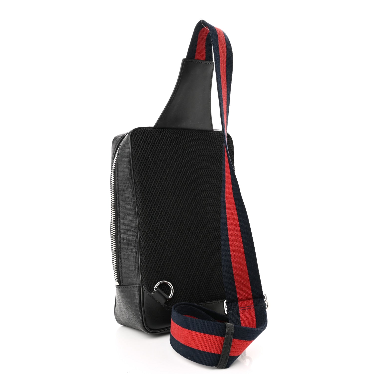 Gucci GG Supreme Monogram Web Belt Bag Black Grey 3 of 11