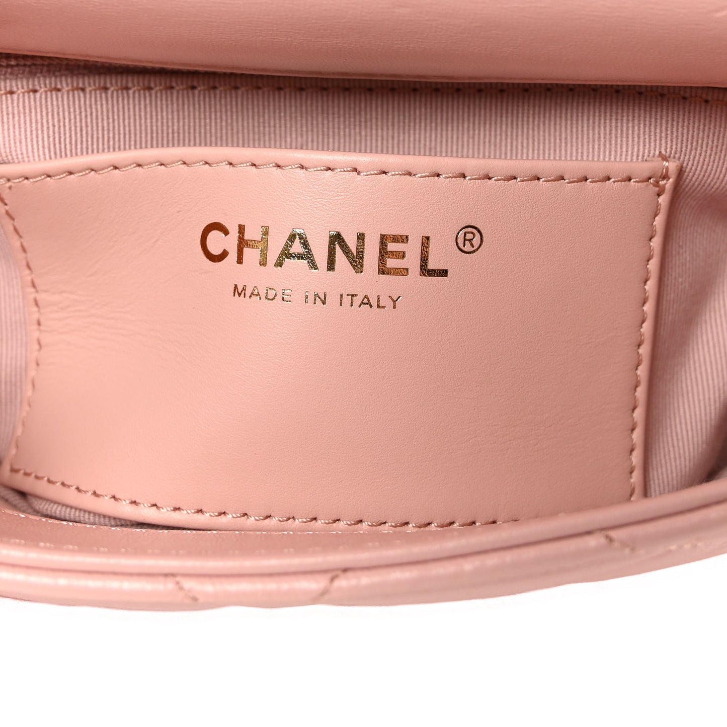 Lambskin Quilted Mini Heart Charms Flap Light Pink