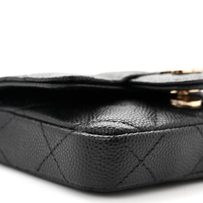Chanel Caviar Quilted Mini Chain Belt Bag Black 10 of 12