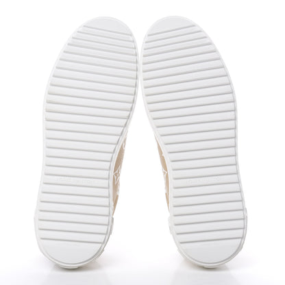 Louis Vuitton Monogram Giant Time Out Sneakers 39 Kaki White Beige 5 of 10