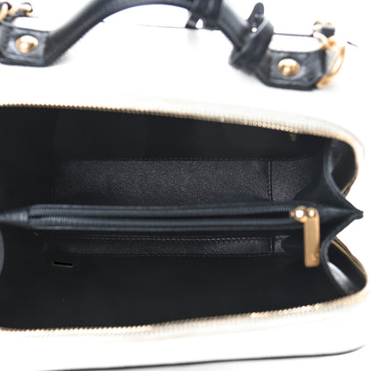 Chanel Caviar Quilted Medium CC Filigree Vanity Case White Black 8 of 23