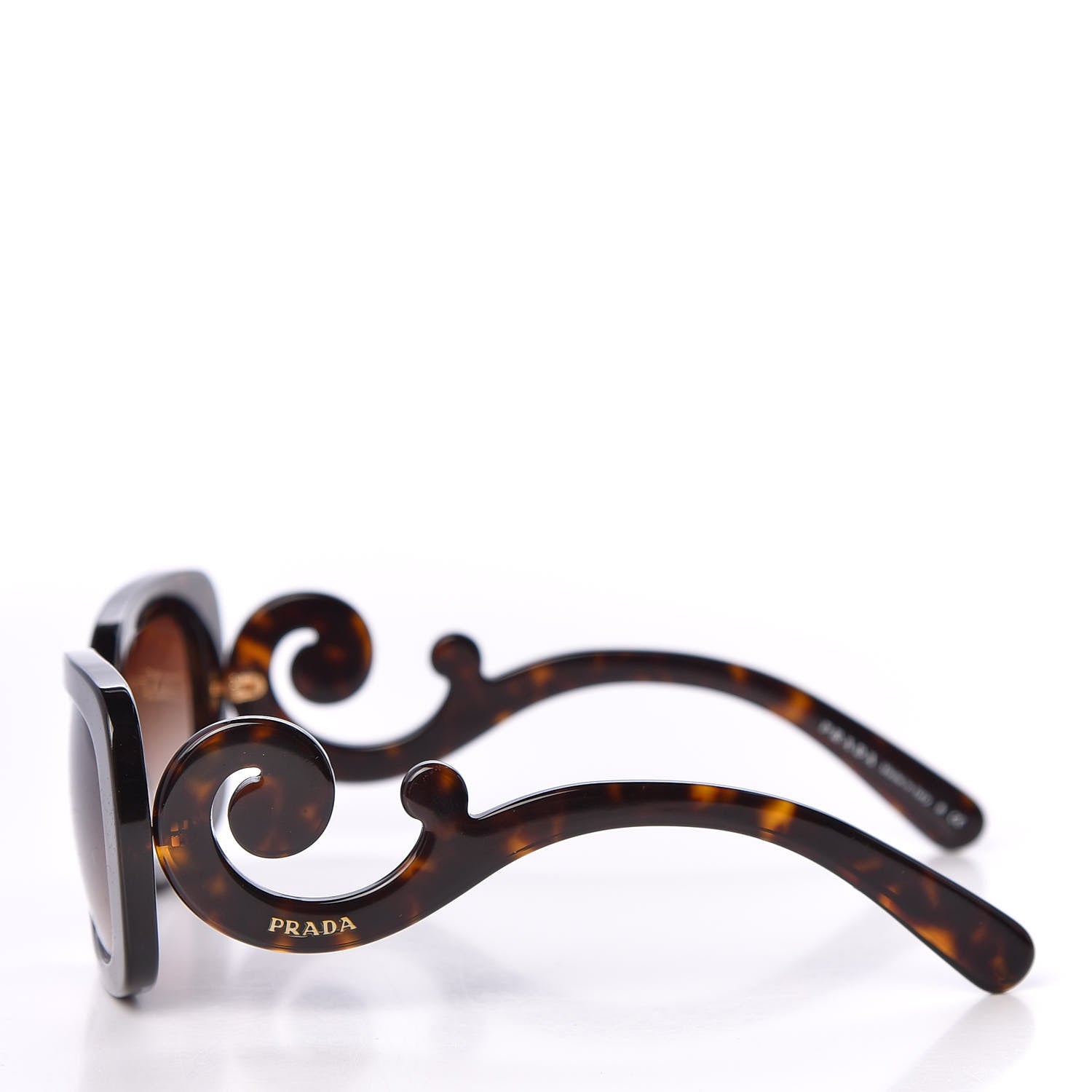 Prada Acetate Baroque Sunglasses SPR 27O Tortoise 3 of 8