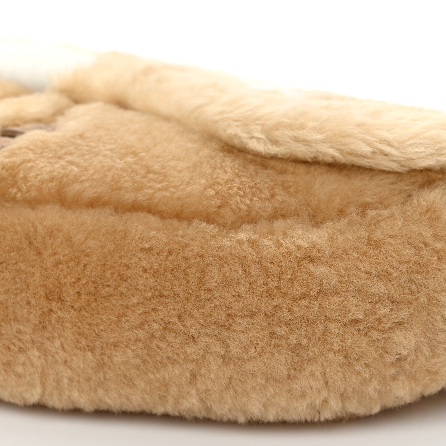 Christian Dior X ERL VENICE Shearling Chinese New Year Rabbit Saddle Bag Beige Multicolor 10 of 10