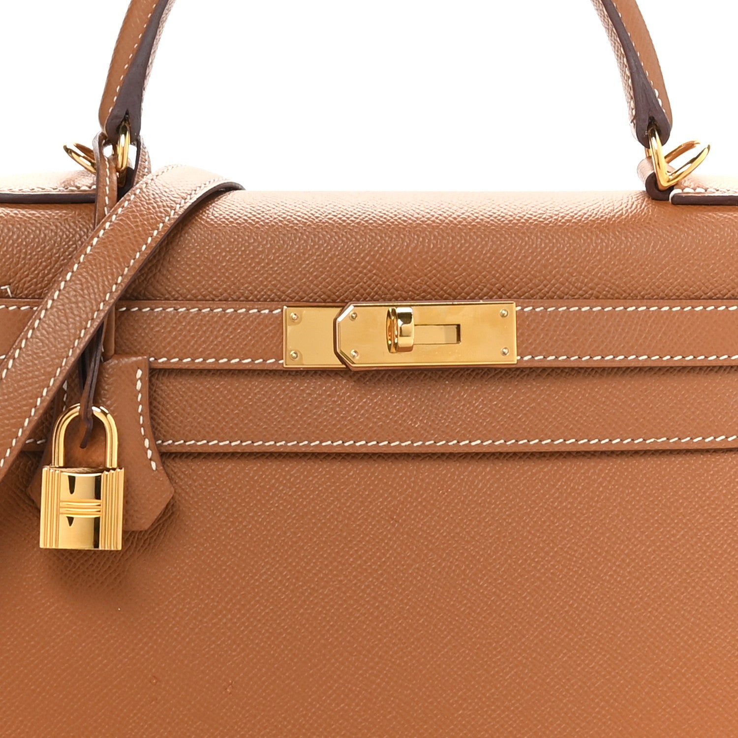Hermes Epsom Kelly Sellier 28 Gold 8 of 10