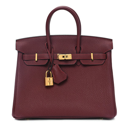 Hermes Togo Birkin 25 Rouge H 1 of 11