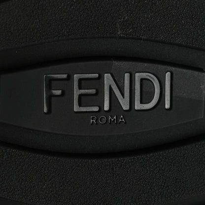 Fendi Vitello Fabric Jacquard FF 1974 Mens Fendi Force Chelsea Boots 9 Black Tobacco 8 of 9