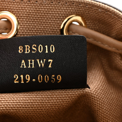 Fendi Canvas Vitello King F is Fendi FF Multicolor Embroidered Mini Mon Tresor Bucket Bag Multicolor Cuoio 7 of 10