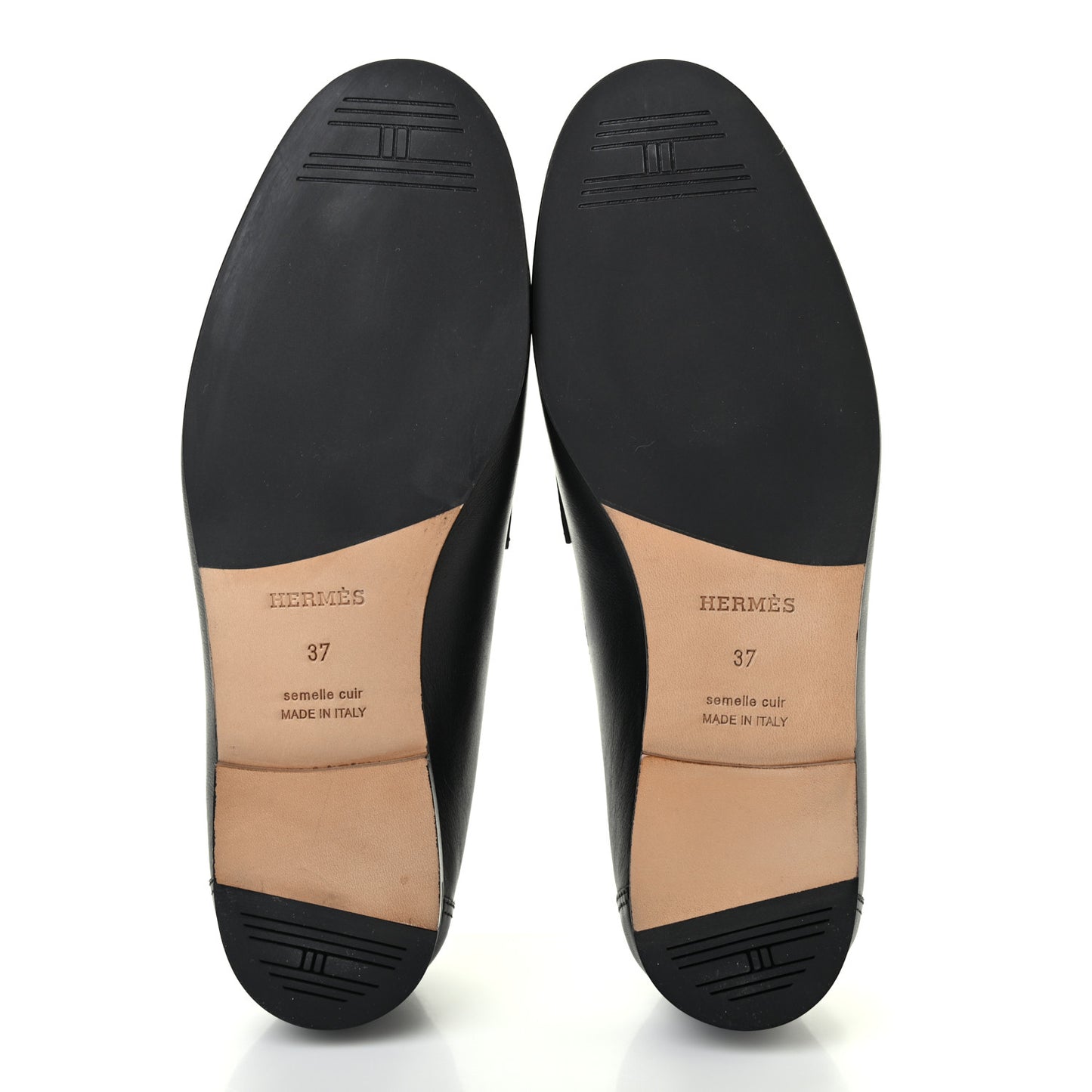 Calfskin Womens Colette Loafers 37 Black