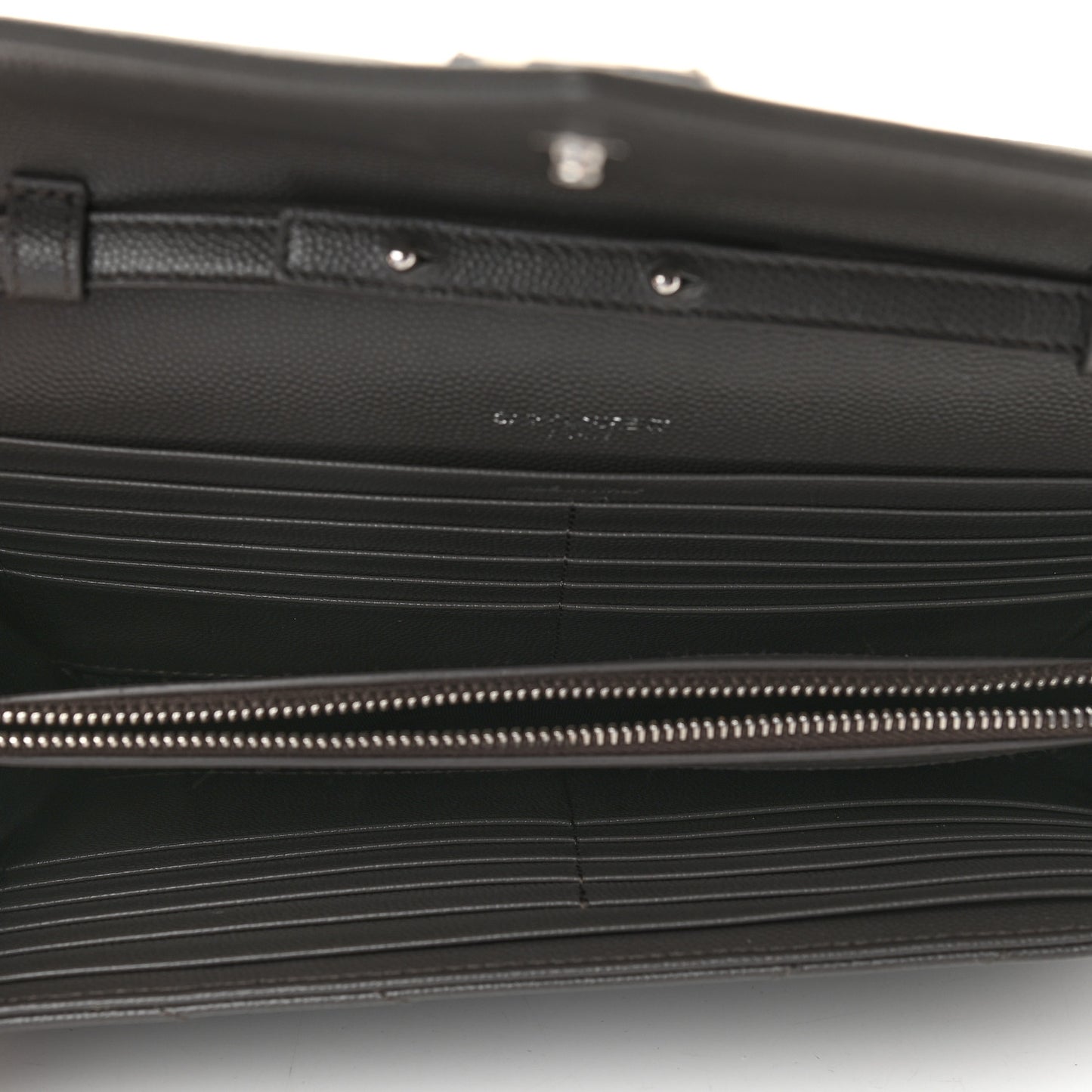 Grain De Poudre Matelasse Chevron Monogram Chain Wallet Earth