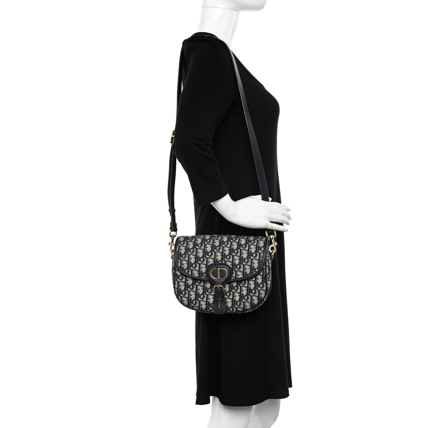 Christian Dior Oblique Medium Bobby Flap Blue 2 of 11