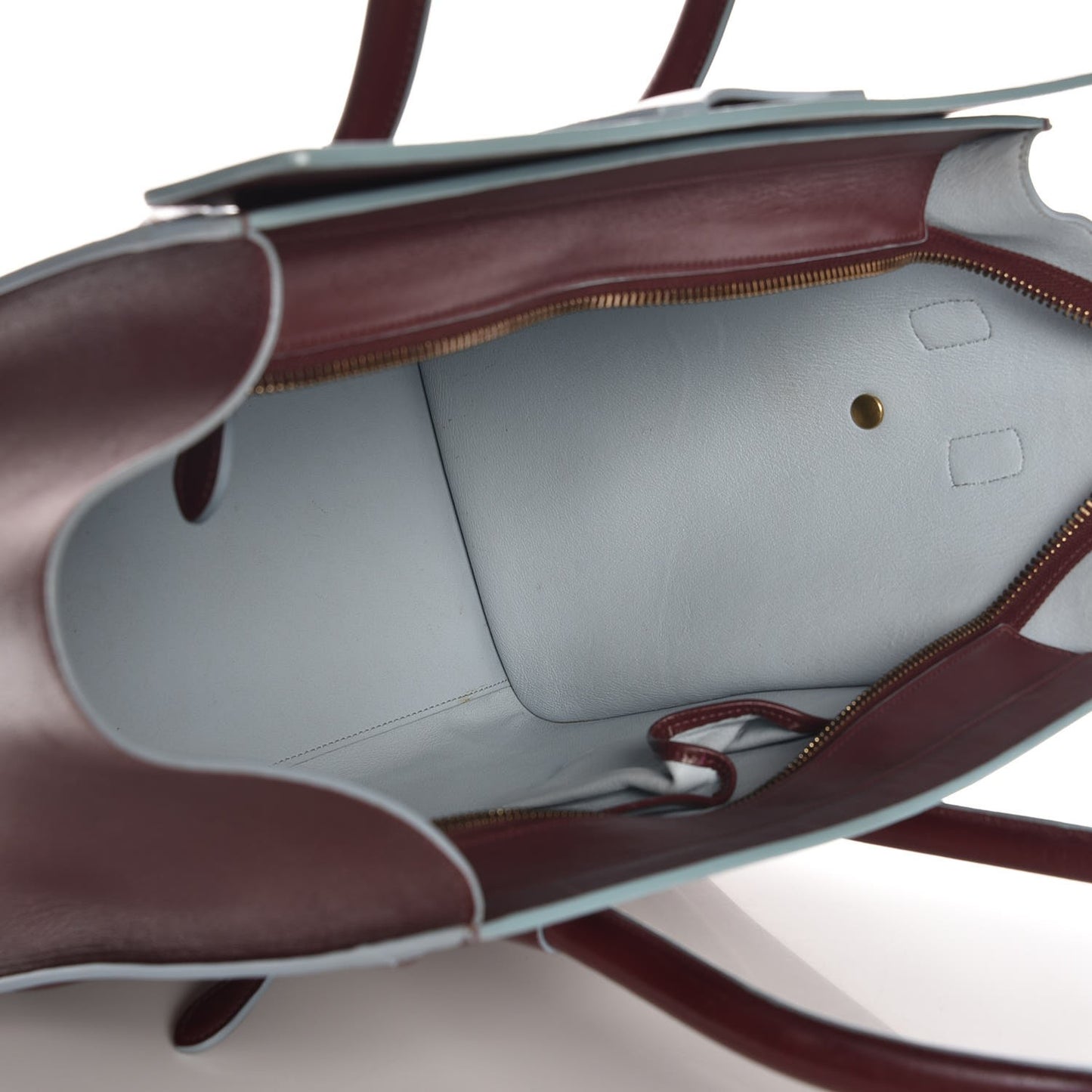 Palmelato Mini Luggage Burgundy Azur Blue