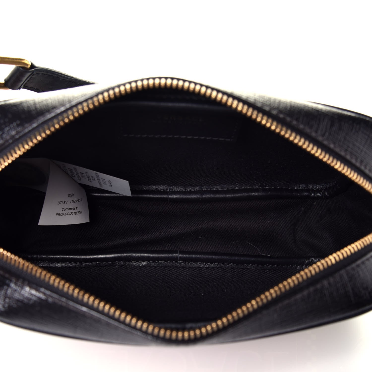 Versace Coated Canvas 90's Logo Belt Bag Black 5 of 9