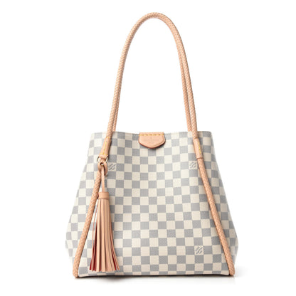 Louis Vuitton Damier Azur Propriano Rose Ballerine 1 of 12