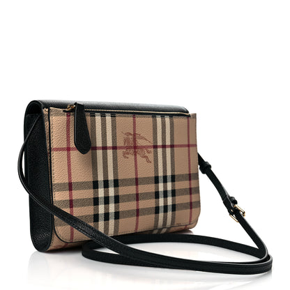 Burberry Haymarket Check Small Loxley Crossbody Black 3 of 10