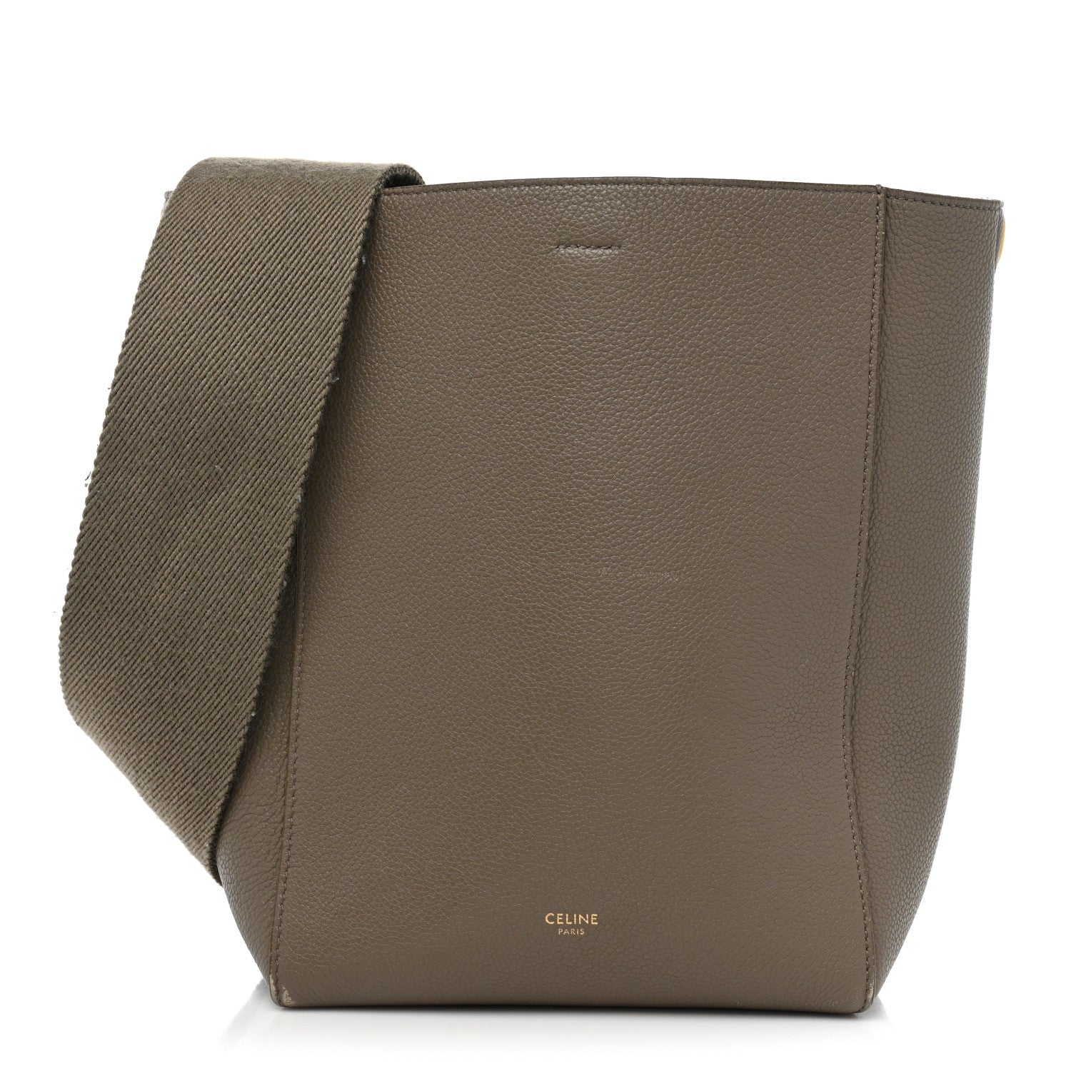 Celine Soft Grained Calfskin Small Sangle Bucket Bag Taupe 1 of 19