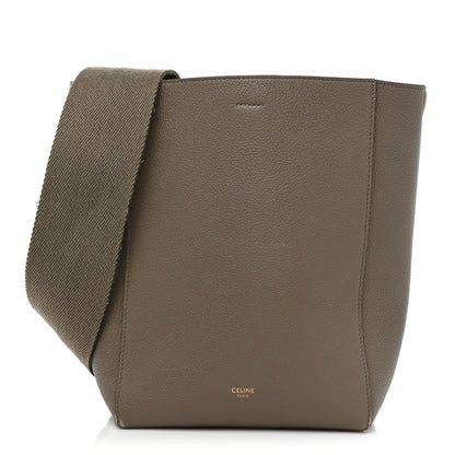 Celine Soft Grained Calfskin Small Sangle Bucket Bag Taupe 1 of 19