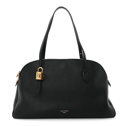 Louis Vuitton Grained Calfskin Low Key Duffle Tote Black 1 of 9
