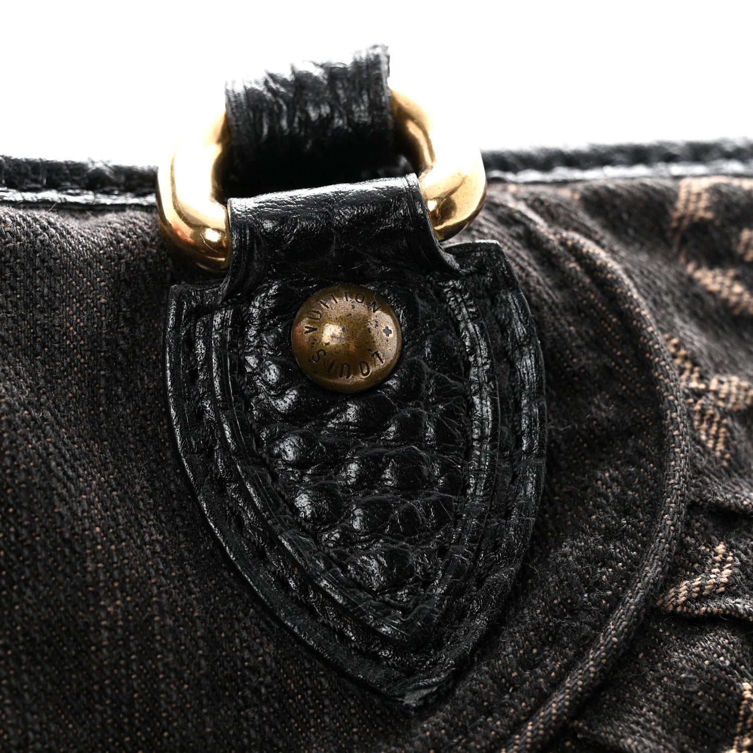 Louis Vuitton Denim Neo Cabby GM Black 13 of 14