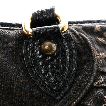 Louis Vuitton Denim Neo Cabby GM Black 13 of 14
