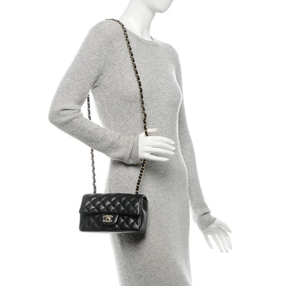 Chanel Caviar Quilted Mini Rectangular Flap Black 2 of 7