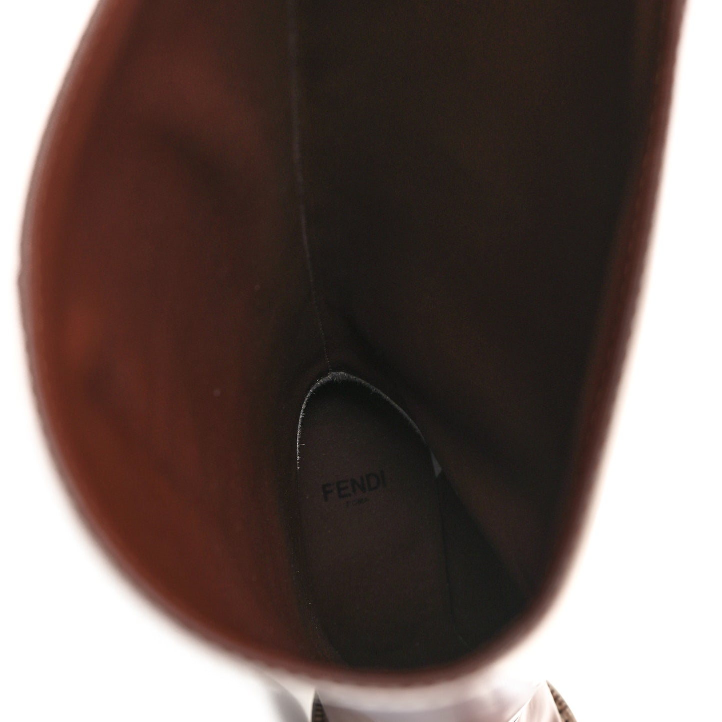 Vitello Abrasivato 110mm Cut Baguette Knee Boots 36.5 Cuoio