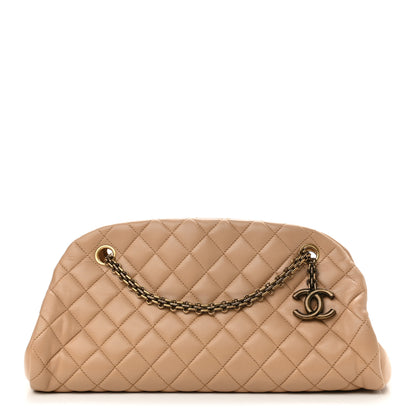 Chanel Lambskin Quilted Medium Just Mademoiselle Beige 1 of 11