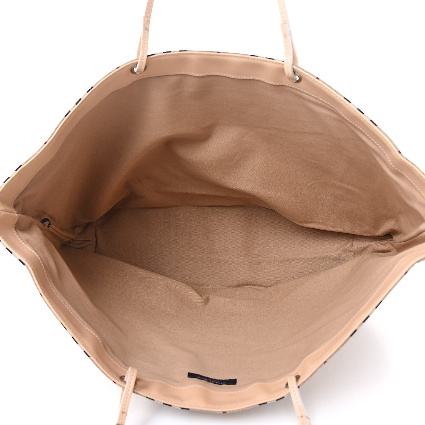 Canvas House Check Front Pocket Tote Beige