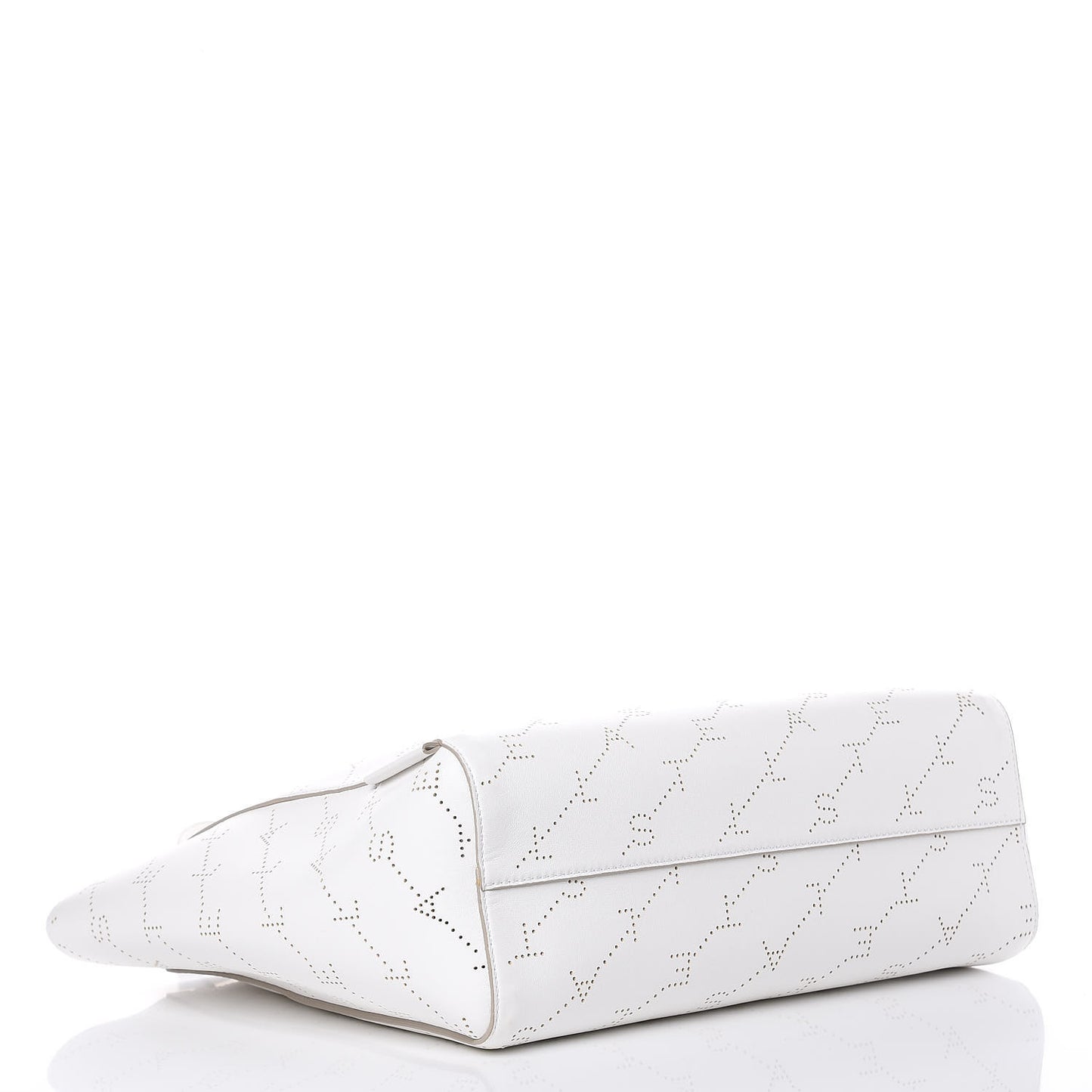 Eco Alter Nappa Perforated Logo Tote Optical White
