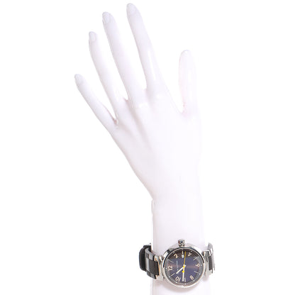 Louis Vuitton Stainless Steel Rubber 39mm Tambour Quartz Watch Brown 2 of 7