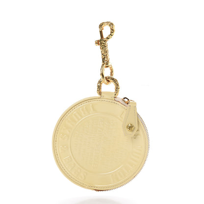 Louis Vuitton Vernis Trunks and Bags Porte-Monnaie Round Coin Purse Beige 2 of 4