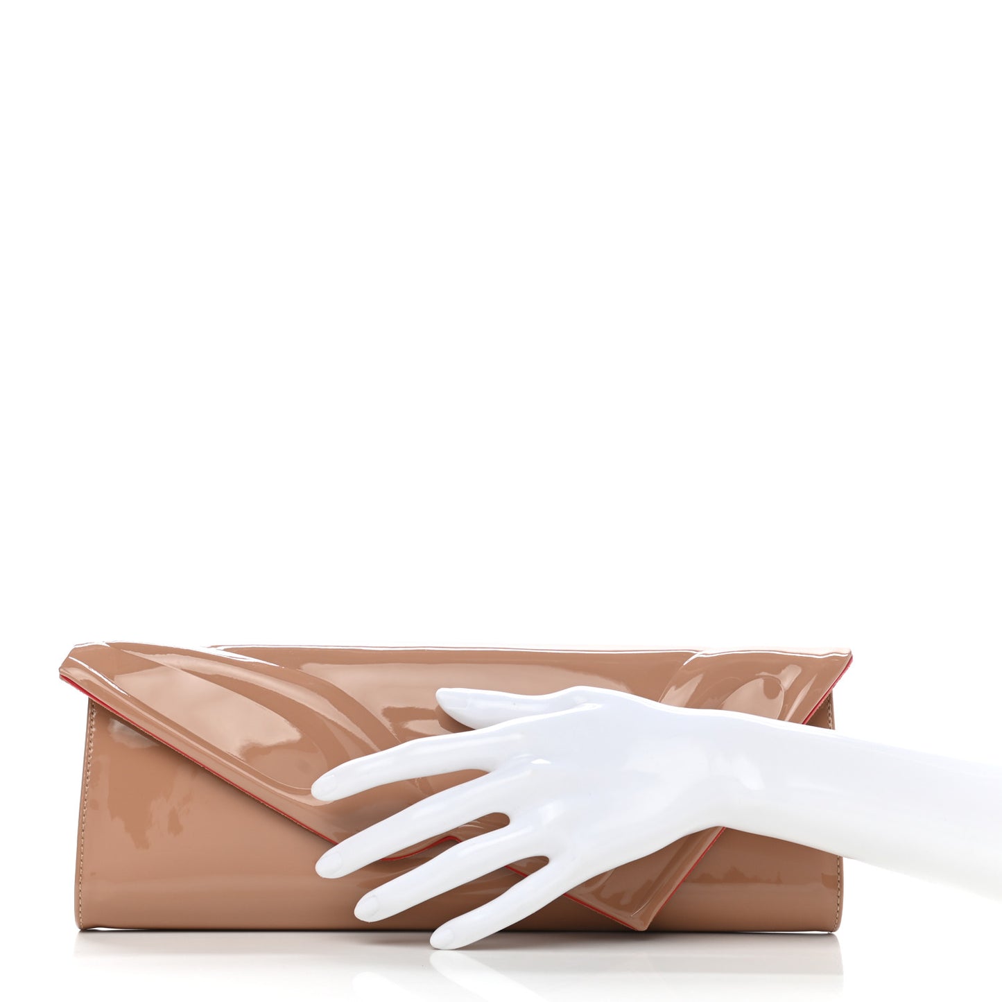 Patent So Kate Baguette Clutch Nude