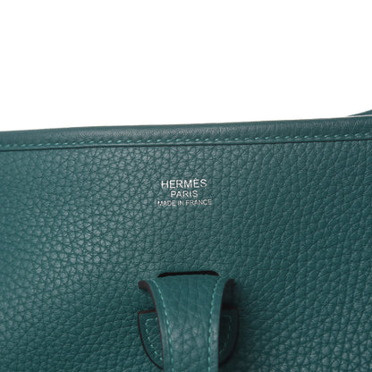 Hermes Taurillon Clemence Evelyne III PM Malachite 7 of 11