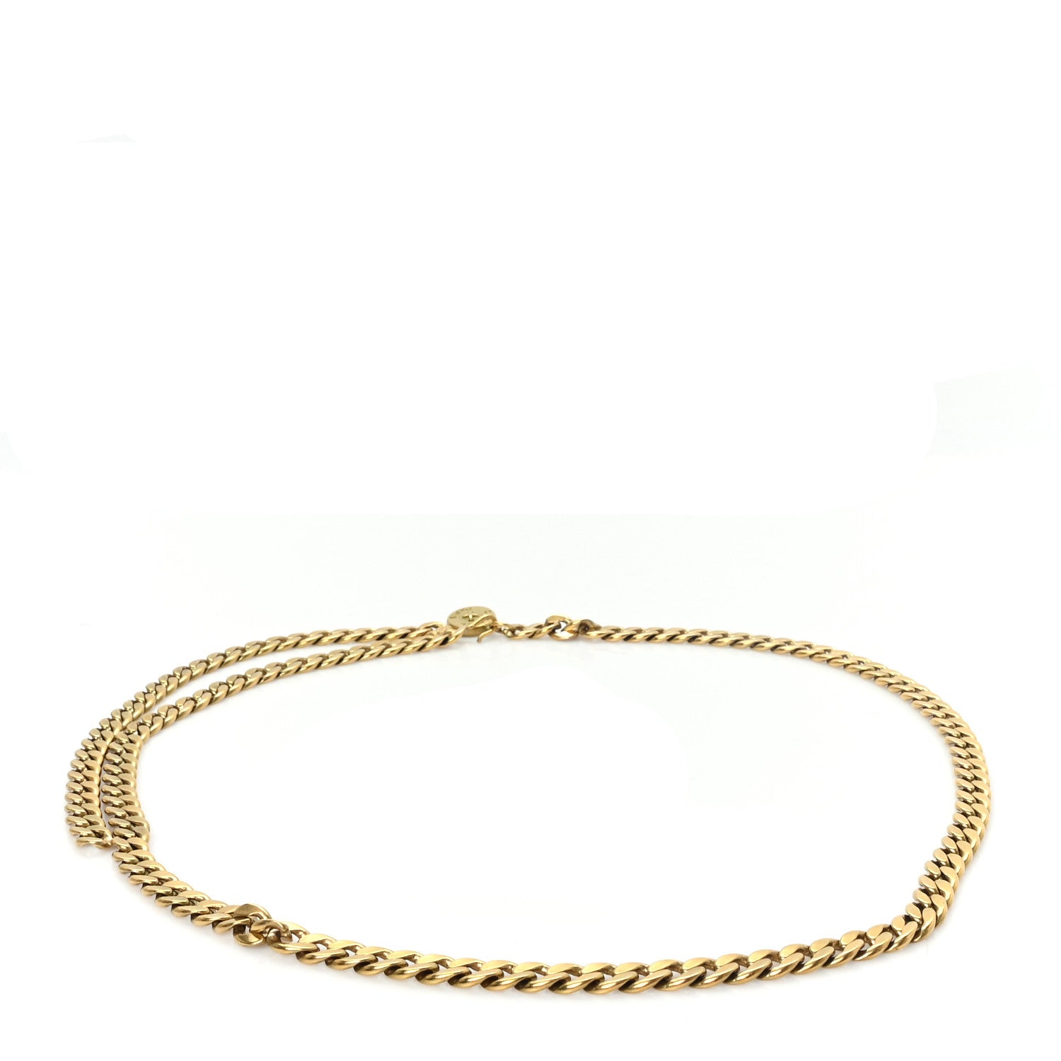Chanel Metal Medallion CC Triple Chain Belt Gold 2 of 3