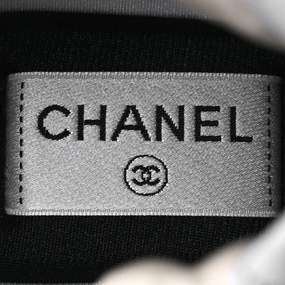 Chanel Tweed CC Lace Up Ankle Snow Boots 38.5 Black 10 of 11