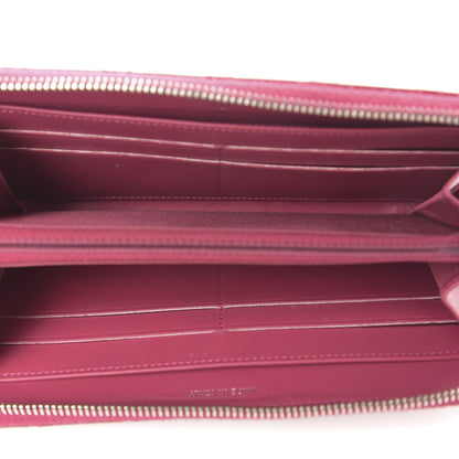 Chanel Patent Quilted Brilliant Zip Around Wallet Pink 5 of 9