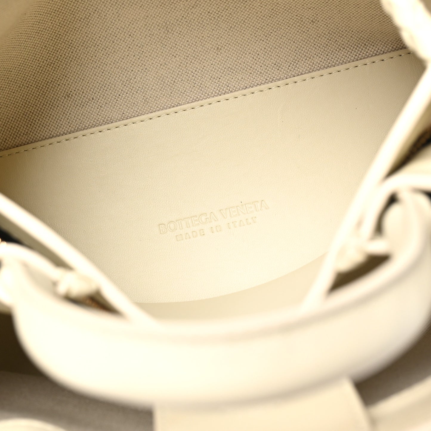 Raffia Lambskin Torchon Small Andiamo Shoulder Bag Sea Salt Natural