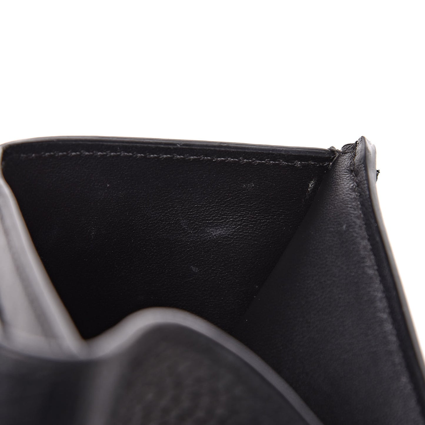 Taurillon Studded Sol Capucines Compact Wallet Black