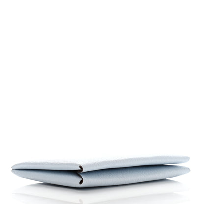 Hermes Chevre Mysore Verso Calvi Card Case Bleu Brume Brique 4 of 7