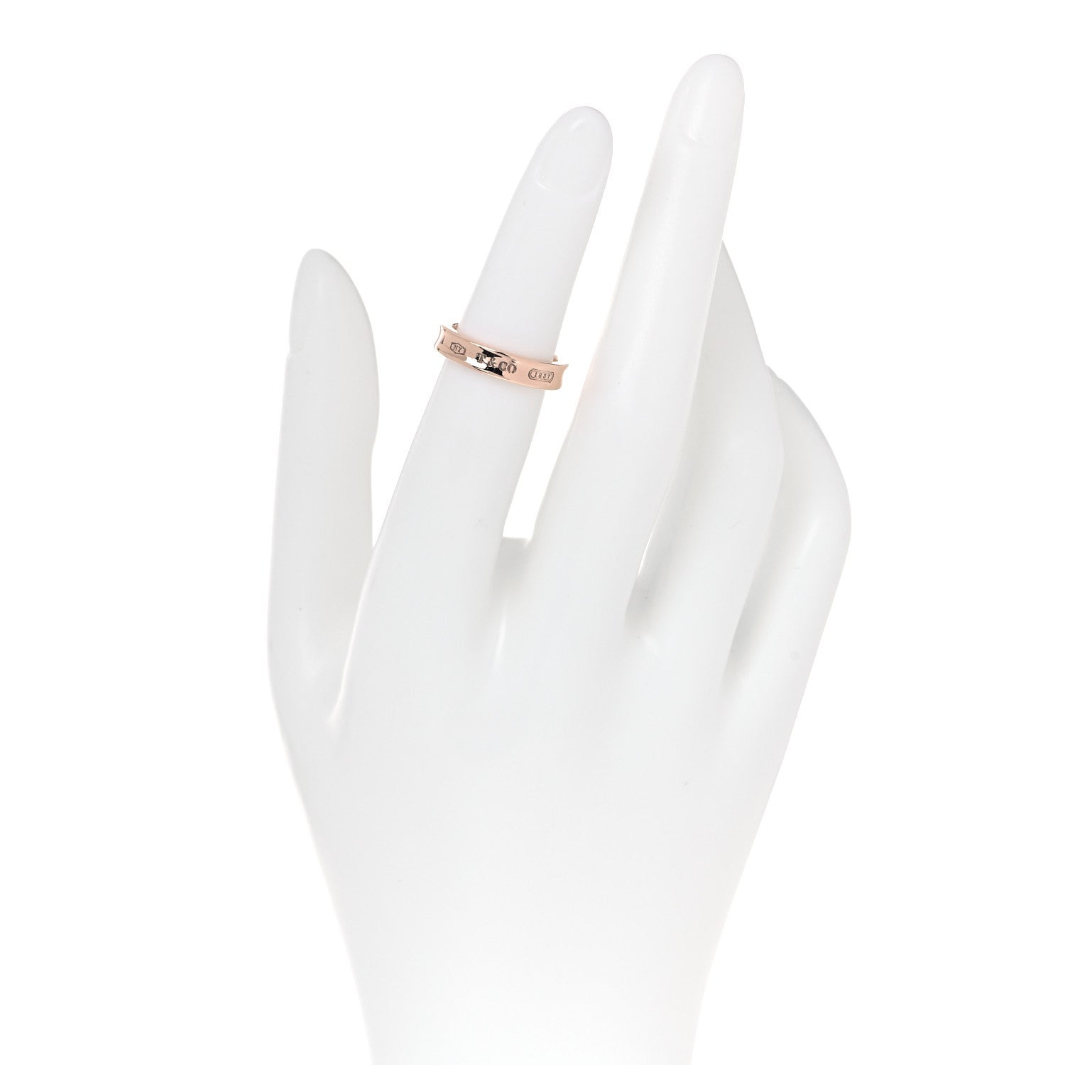 Tiffany Rubedo Narrow 1837 Band Ring 48 4.5 2 of 4