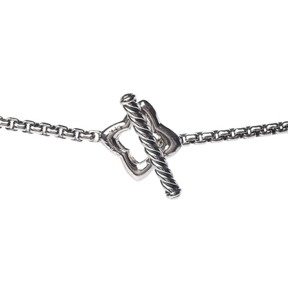 David Yurman Sterling Silver 25mm Quatrefoil Chain Necklace 5 of 5