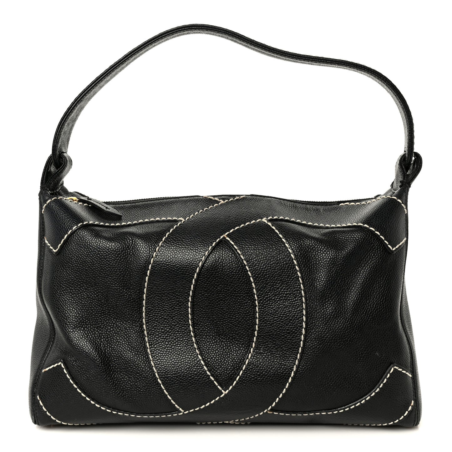 Caviar CC Stitched Hobo Black