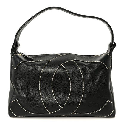 Chanel Caviar CC Stitched Hobo Black 1 of 10